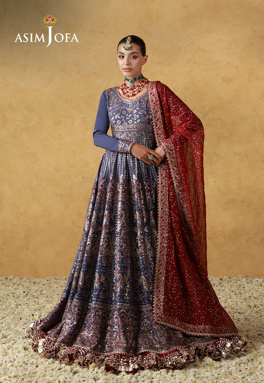 AJULN-06 Embroidered Silk Unstitched 3 Pcs