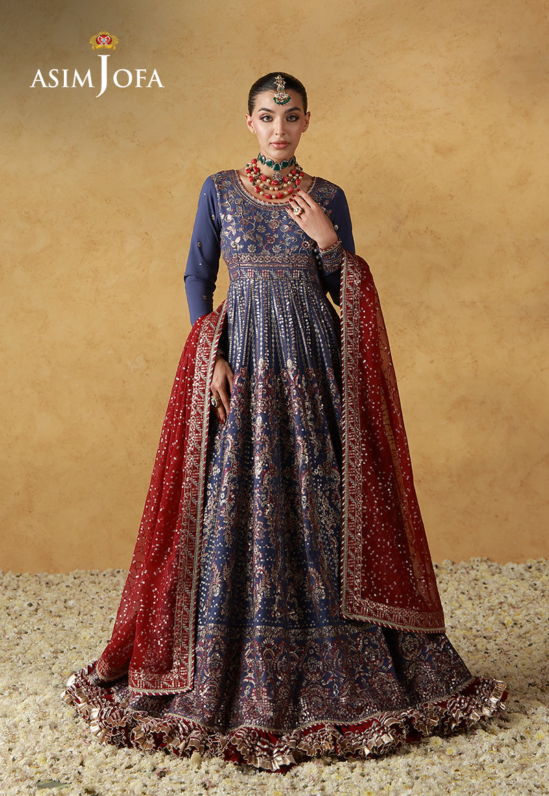 AJULN-06 Embroidered Silk Unstitched 3 Pcs