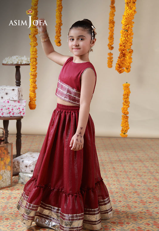 AJKL-09 Cotton Silk Stitched 2 Pcs