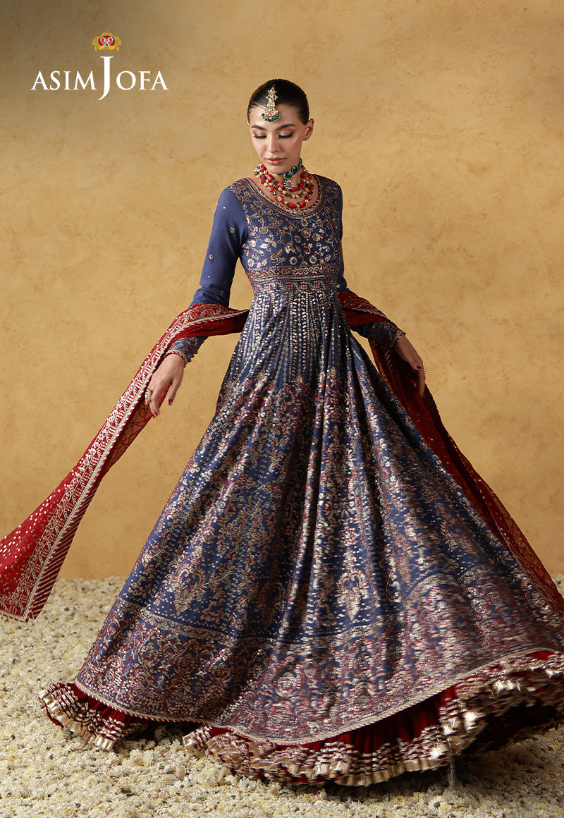 AJULN-06 Embroidered Silk Unstitched 3 Pcs