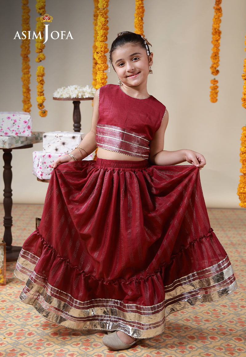 AJKL-09 Cotton Silk Stitched 2 Pcs
