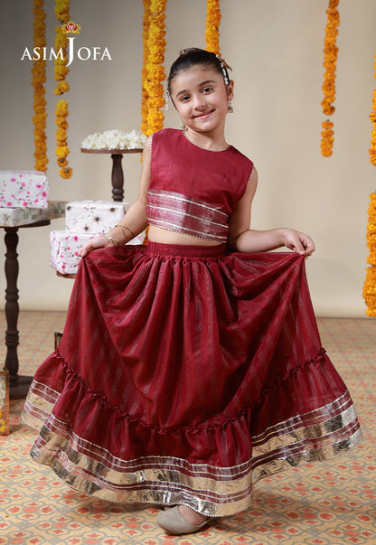 AJKL-09 Cotton Silk Stitched 2 Pcs