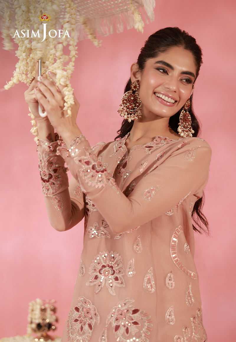 AJUFC-05 Embroidered Chiffon Unstitched 2 Pcs