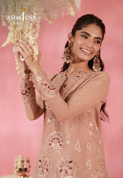 AJUFC-05 Embroidered Chiffon Unstitched 2 Pcs