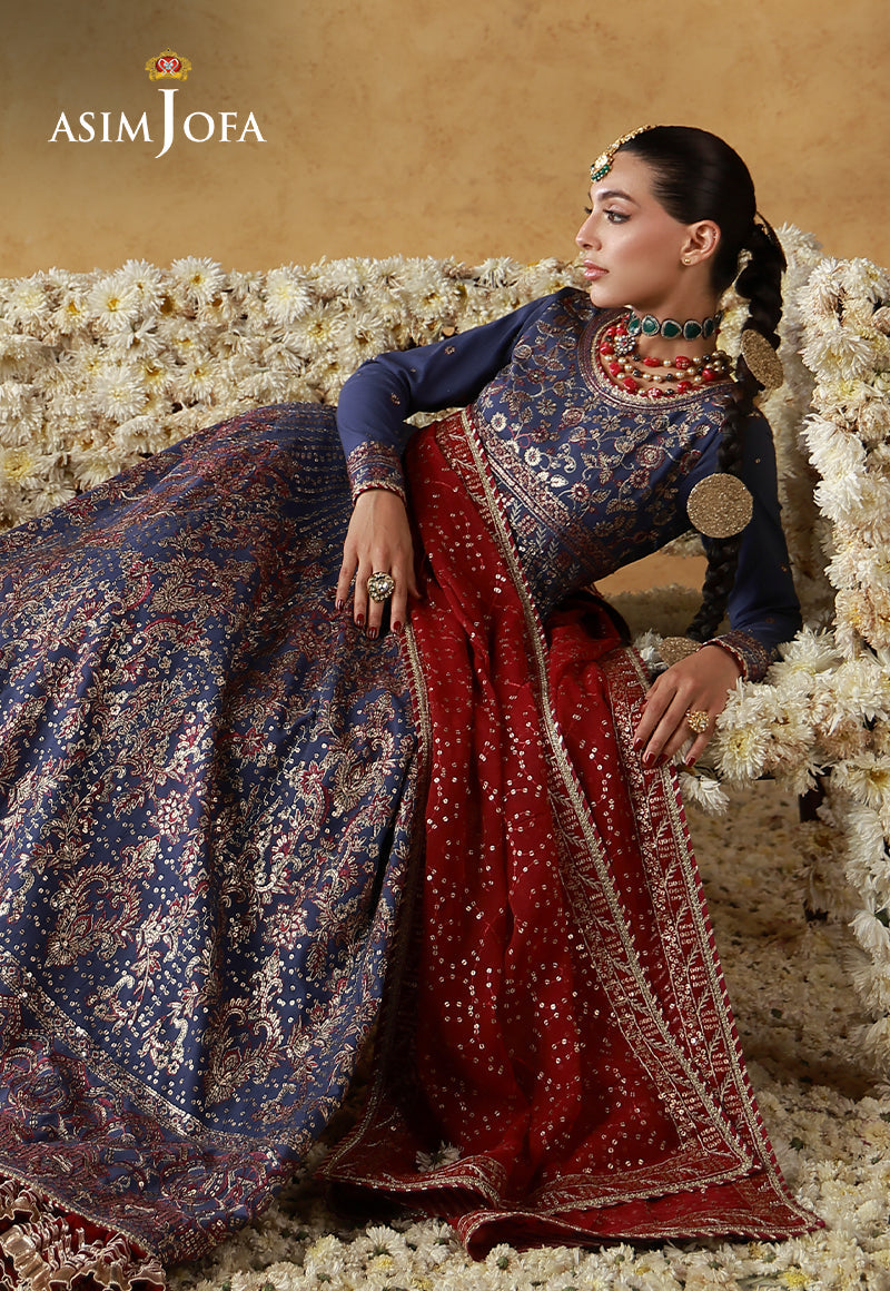 AJULN-06 Embroidered Silk Unstitched 3 Pcs