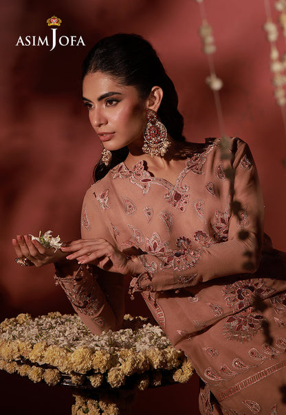 AJUFC-05 Embroidered Chiffon Unstitched 2 Pcs