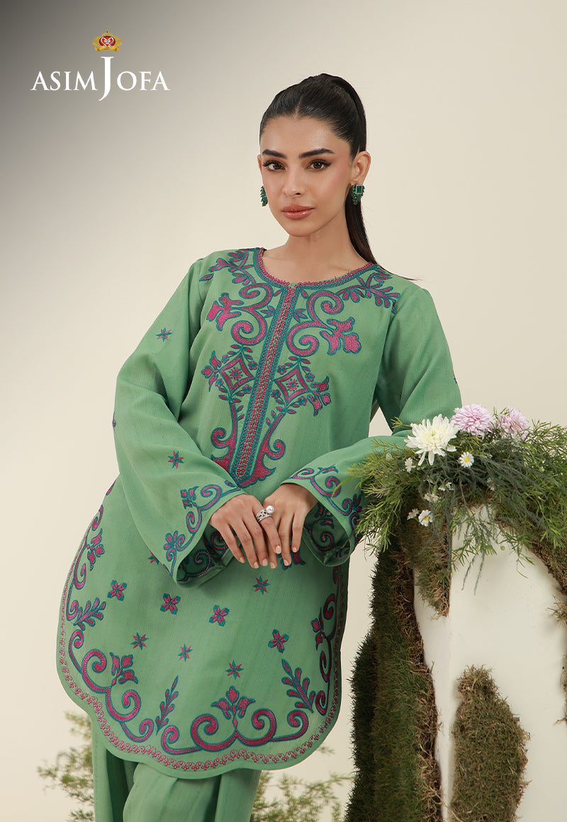AJPB-307 Embroidered Dobby Stitched 2pcs