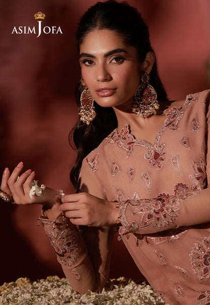 AJUFC-05 Embroidered Chiffon Unstitched 2 Pcs