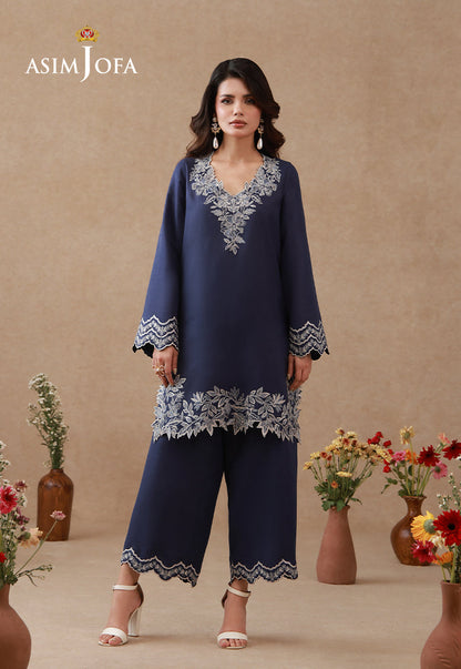 AJPB-320 Embroidered Raw Silk Stitched 2pcs