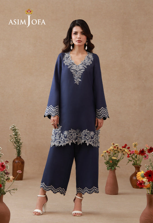 AJPB-320 Embroidered Raw Silk Stitched 2pcs