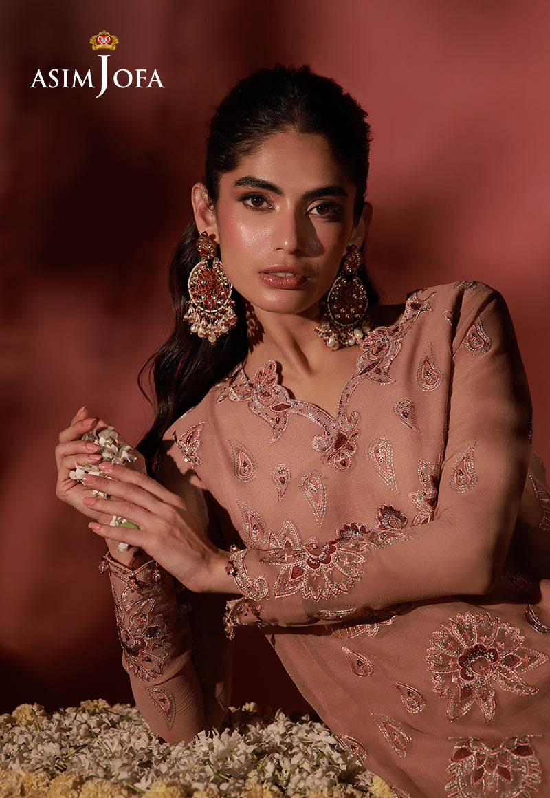 AJUFC-05 Embroidered Chiffon Unstitched 2 Pcs