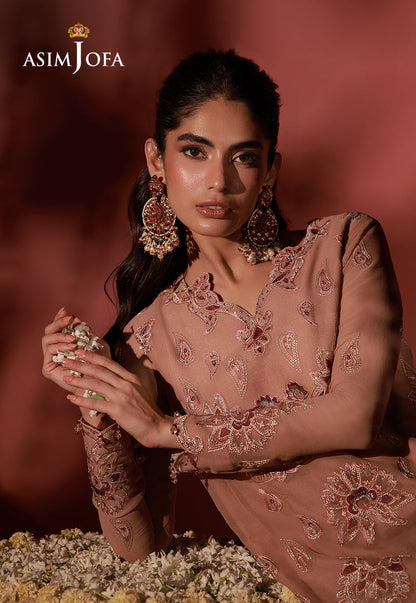 AJUFC-05 Embroidered Chiffon Unstitched 2 Pcs