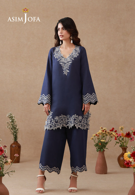 AJPB-320 Embroidered Raw Silk Stitched 2pcs