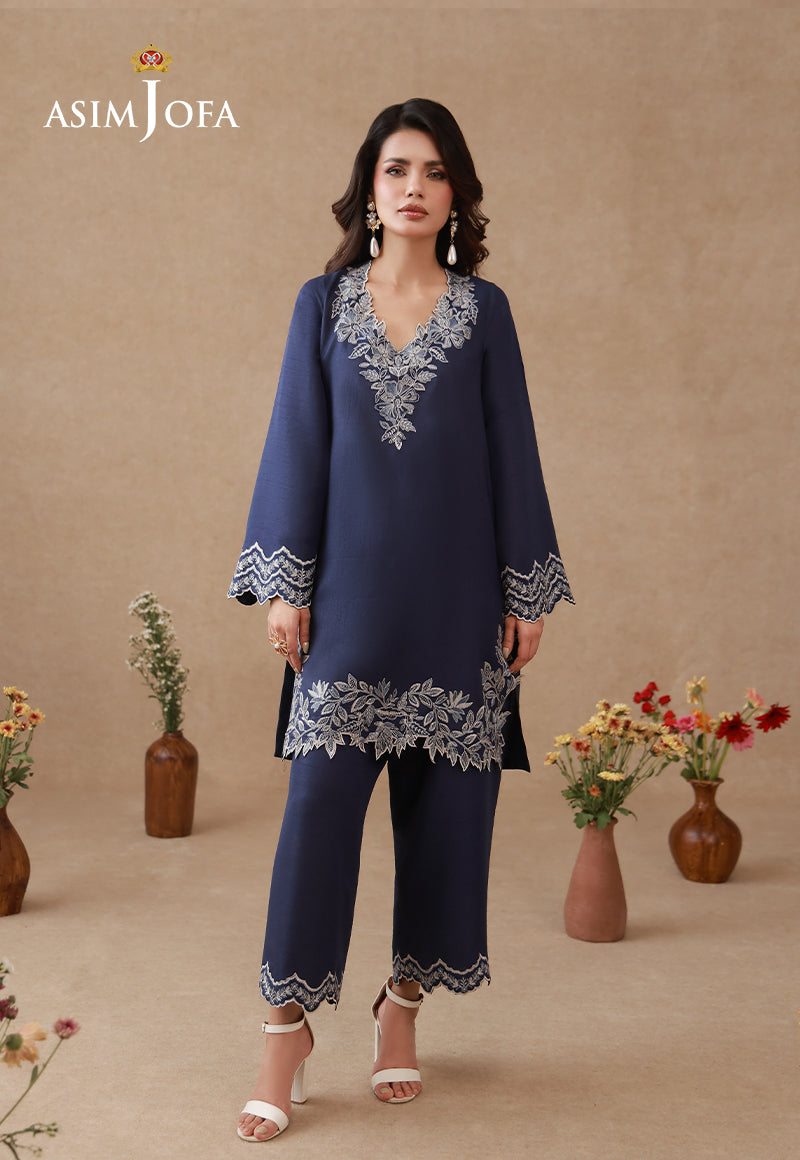 AJPB-320 Embroidered Raw Silk Stitched 2pcs
