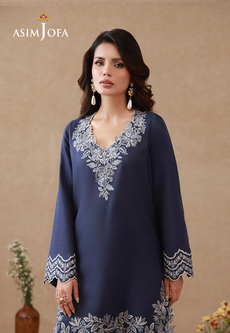 AJPB-320 Embroidered Raw Silk Stitched 2pcs