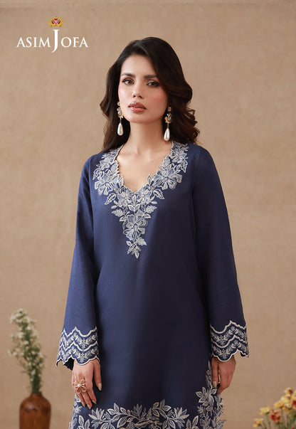 AJPB-320 Embroidered Raw Silk Stitched 2pcs
