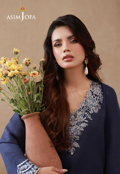 AJPB-320 Embroidered Raw Silk Stitched 2pcs