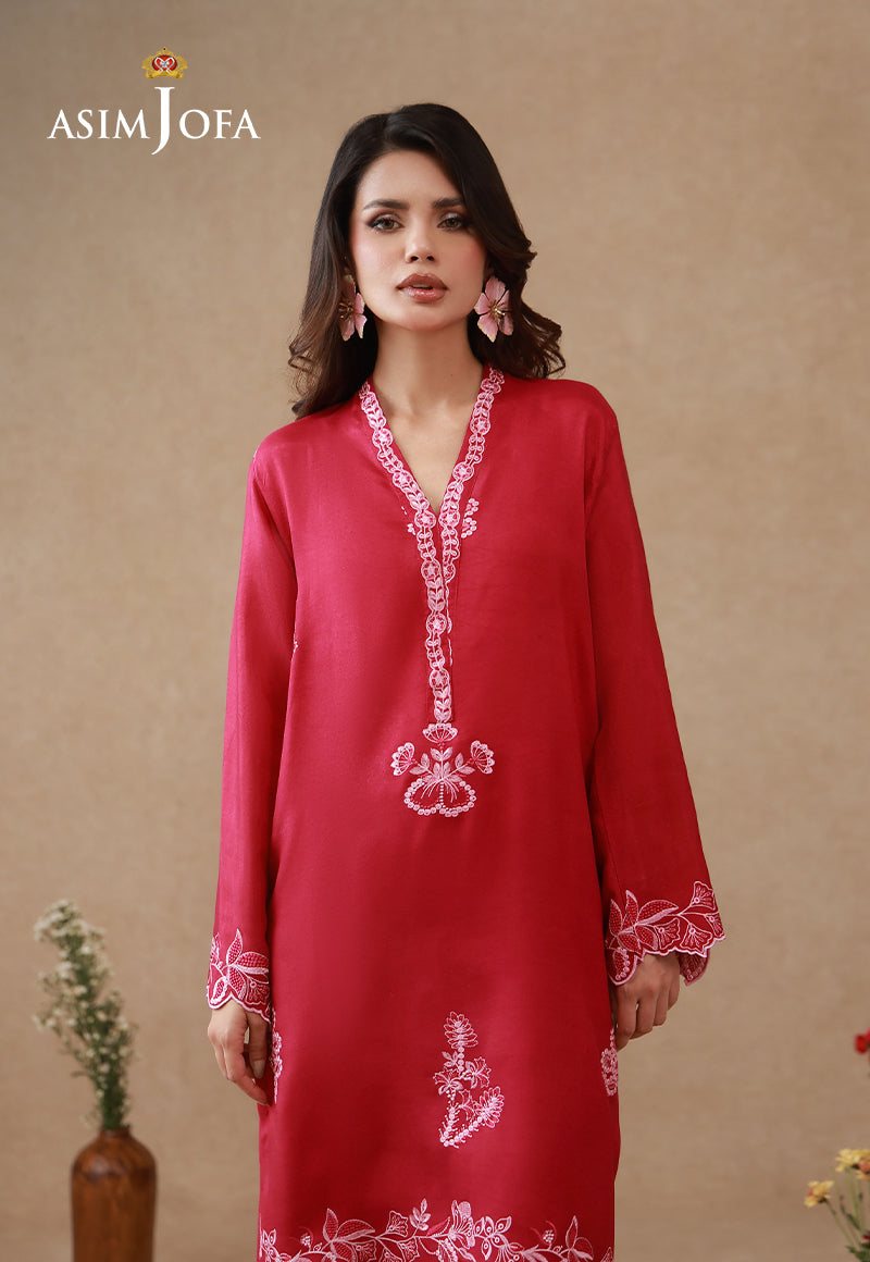 AJPB-327 Embroidered Cotton Silk Stitched 2pcs