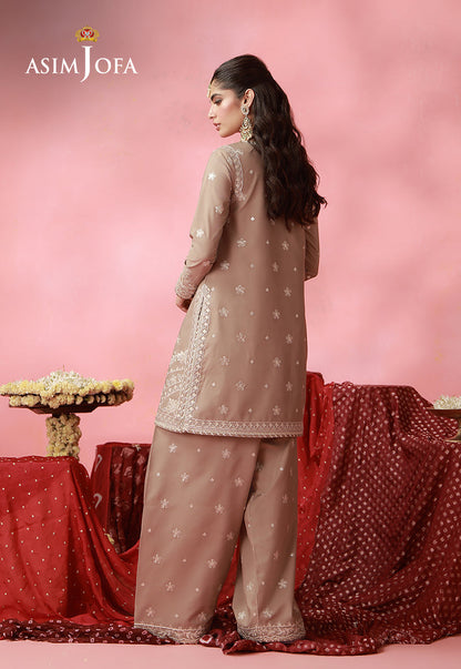 AJUFC-04 Embroidered Exclusive Silk Unstitched 2 Pcs