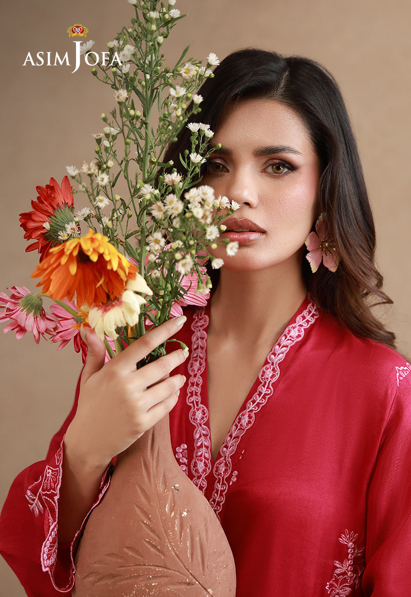AJPB-327 Embroidered Cotton Silk Stitched 2pcs