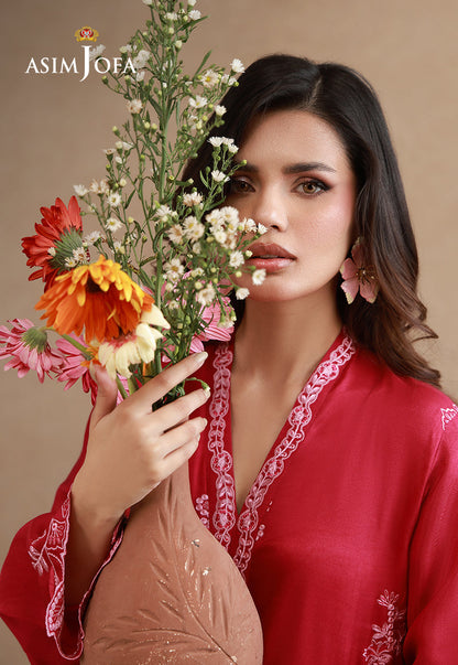 AJPB-327 Embroidered Cotton Silk Stitched 2pcs