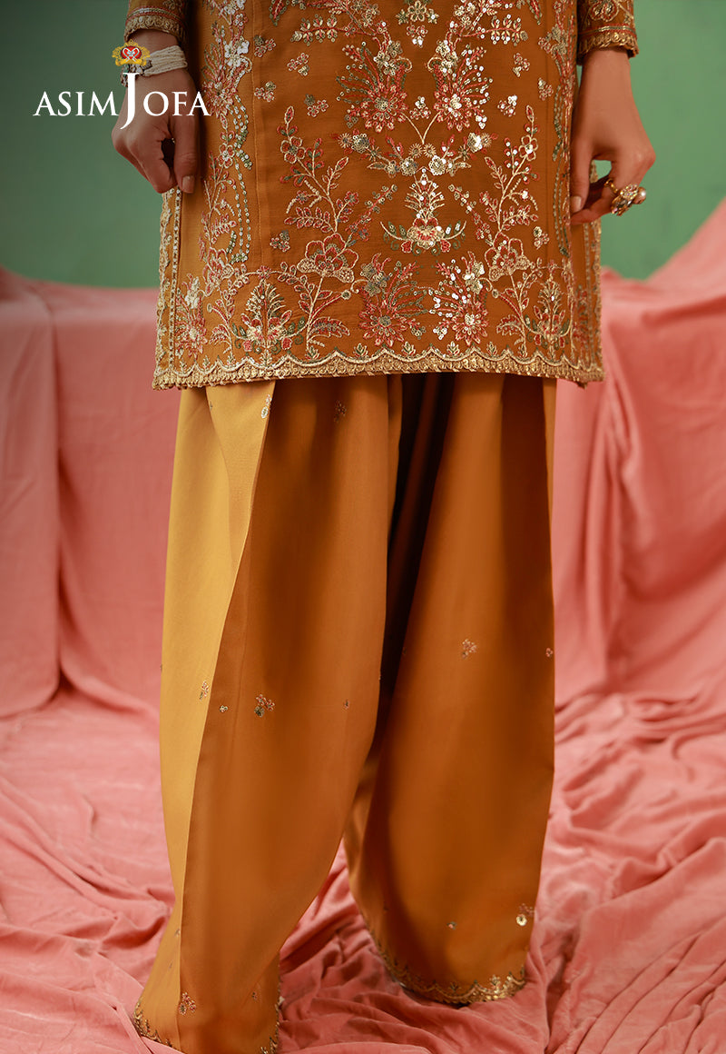 AJULFH-10 Embroidered Chiffon Unstitched 3 Pcs