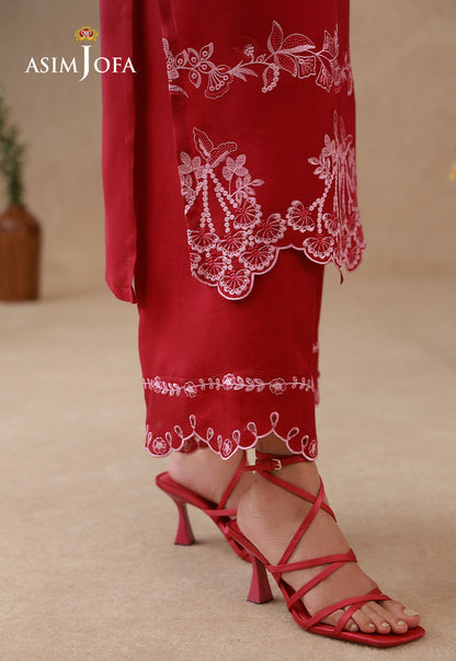 AJPB-327 Embroidered Cotton Silk Stitched 2pcs