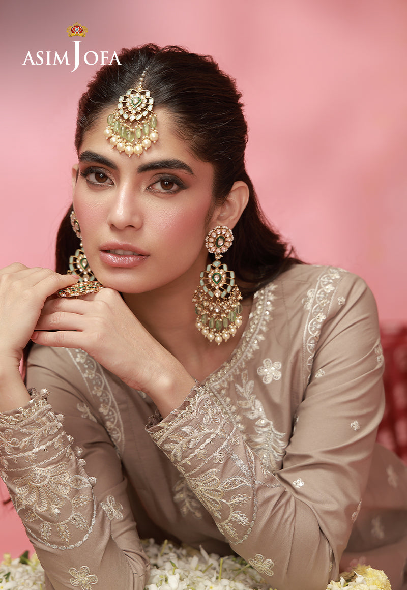 AJUFC-04 Embroidered Exclusive Silk Unstitched 2 Pcs