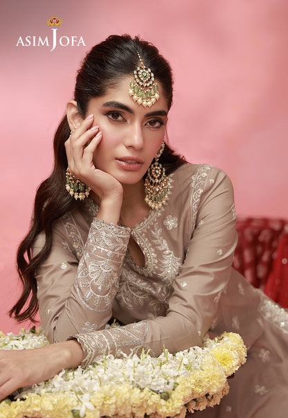 AJUFC-04 Embroidered Exclusive Silk Unstitched 2 Pcs
