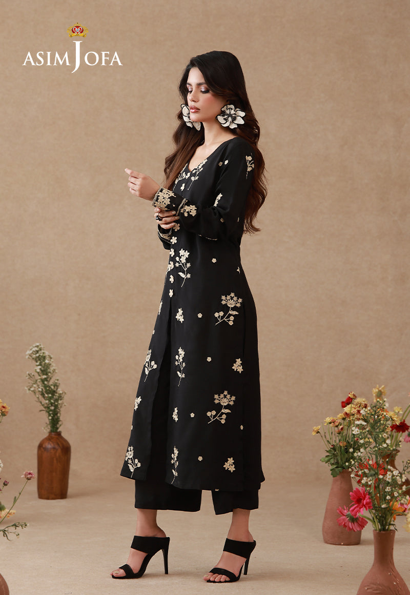 AJPB-325 Embroidered Raw Silk Stitched 2pcs