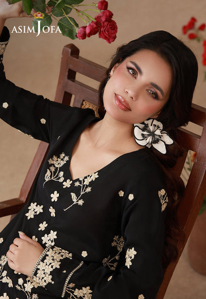 AJPB-325 Embroidered Raw Silk Stitched 2pcs