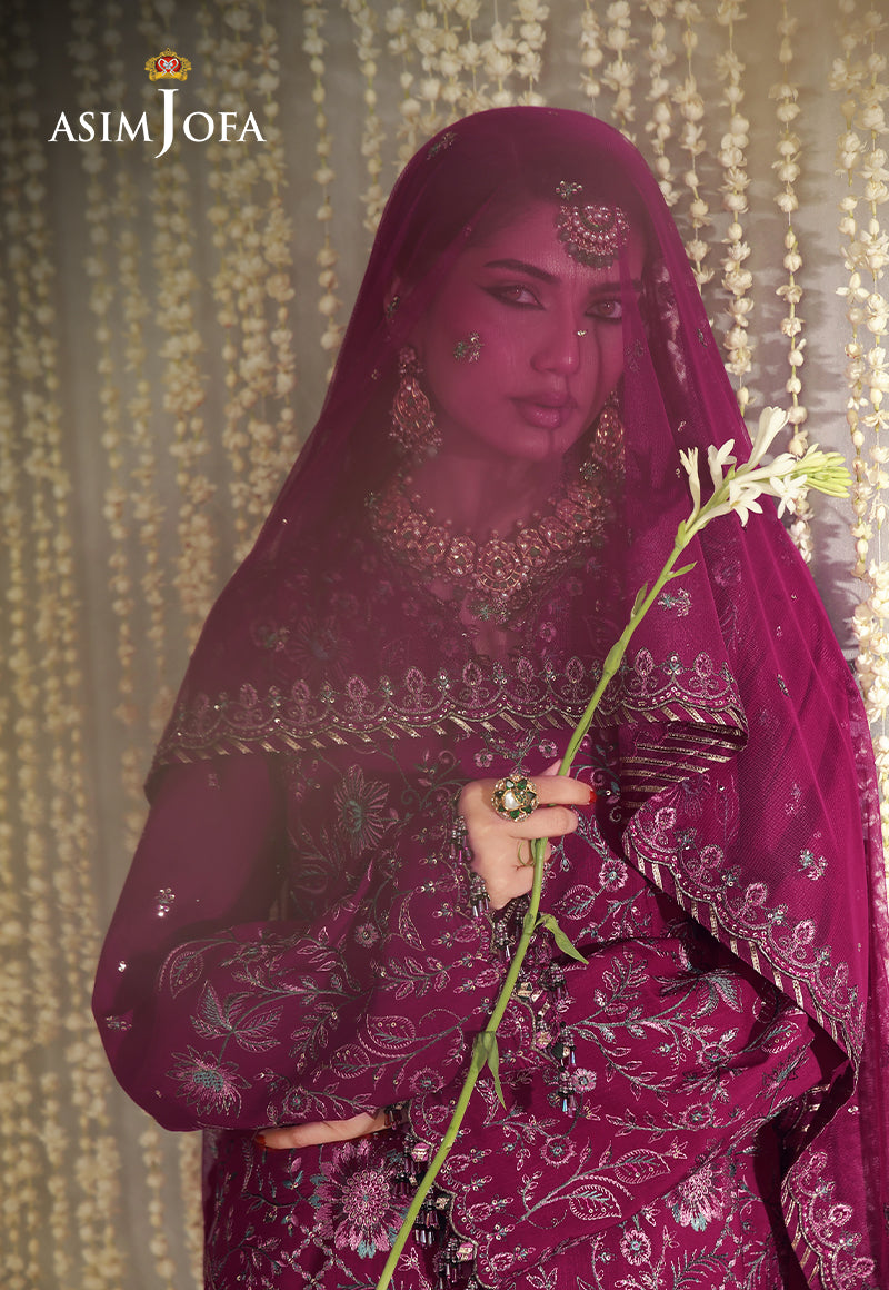 AJULFE-05 Embroidered Raw Silk Unstitched 3 Pcs