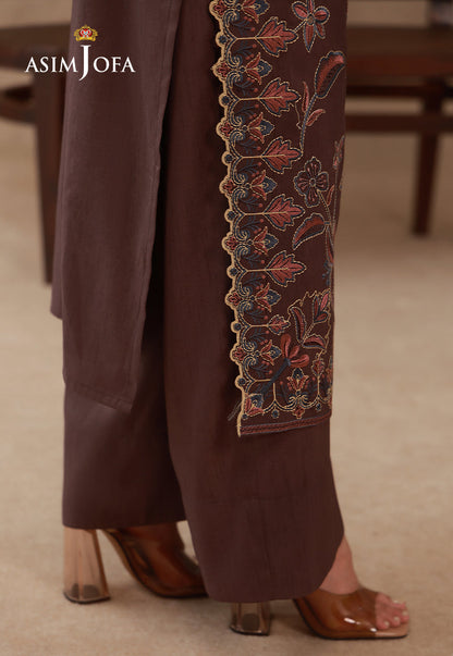 AJPB-324 Embroidered Raw Silk Stitched 2pcs