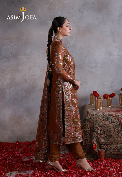 AJULN-03 Embroidered Chiffon Unstitched 3 Pcs