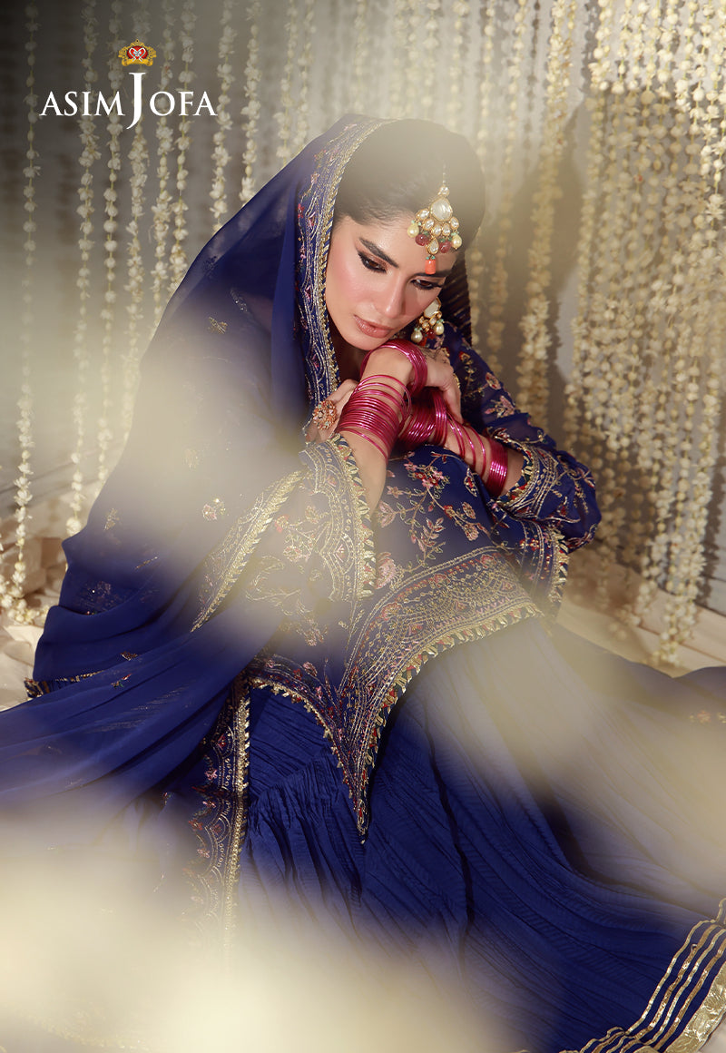 AJULFE-10 Embroidered Chiffon Unstitched 3 Pcs