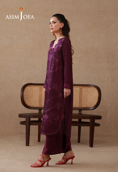 AJPB-326 Embroidered Cotton Silk Stitched 2pcs