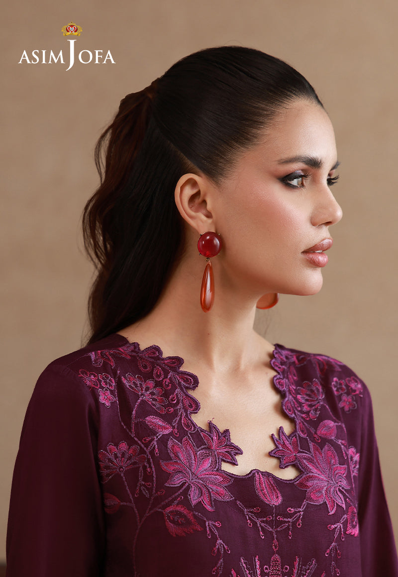 AJPB-326 Embroidered Cotton Silk Stitched 2pcs