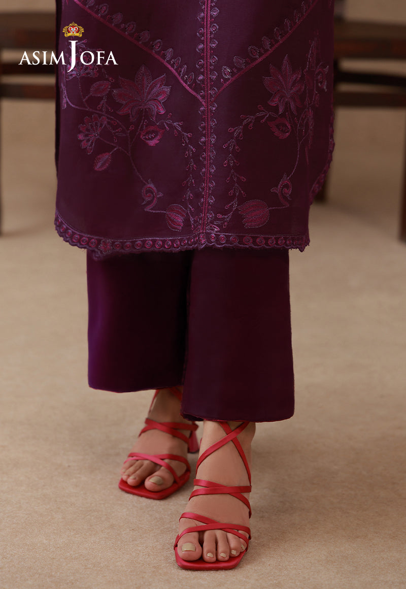 AJPB-326 Embroidered Cotton Silk Stitched 2pcs