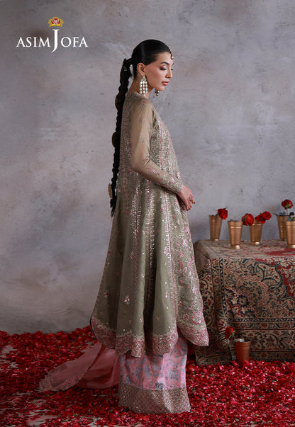 AJULN-02 Embroidered Javeria Net Unstitched 3 Pcs