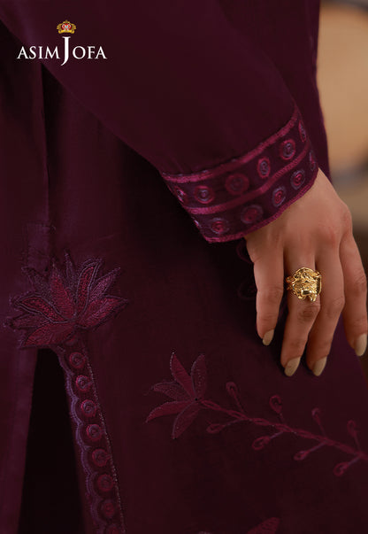 AJPB-326 Embroidered Cotton Silk Stitched 2pcs