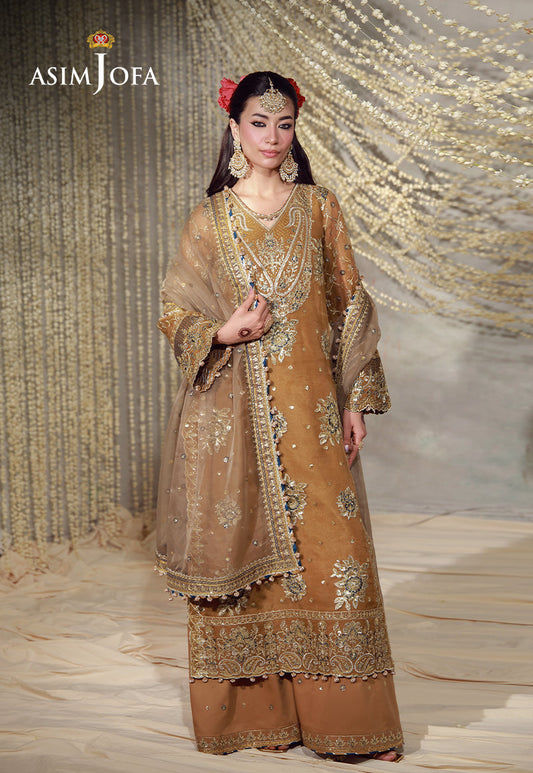 AJULFE-03 Embroidered Organza Unstitched 3 Pcs