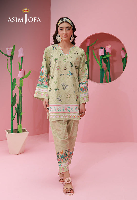 AJPB-280 Printed Lawn Stitched 2pcs