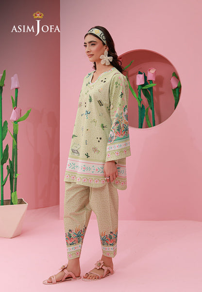 AJPB-280 Printed Lawn Stitched 2pcs
