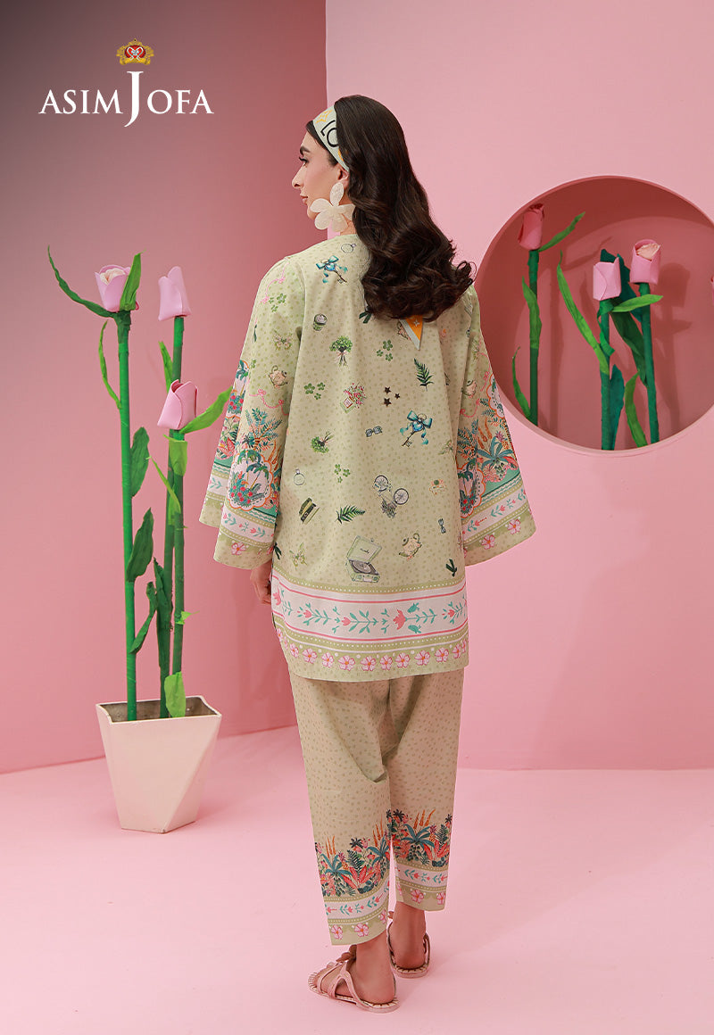 AJPB-280 Printed Lawn Stitched 2pcs