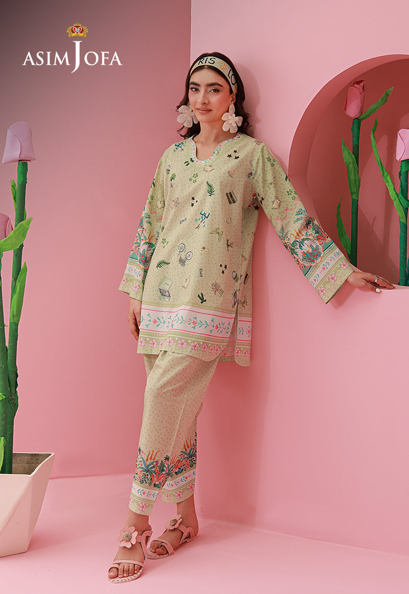 AJPB-280 Printed Lawn Stitched 2pcs