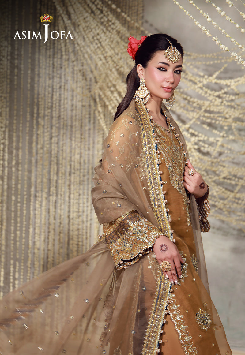 AJULFE-03 Embroidered Organza Unstitched 3 Pcs