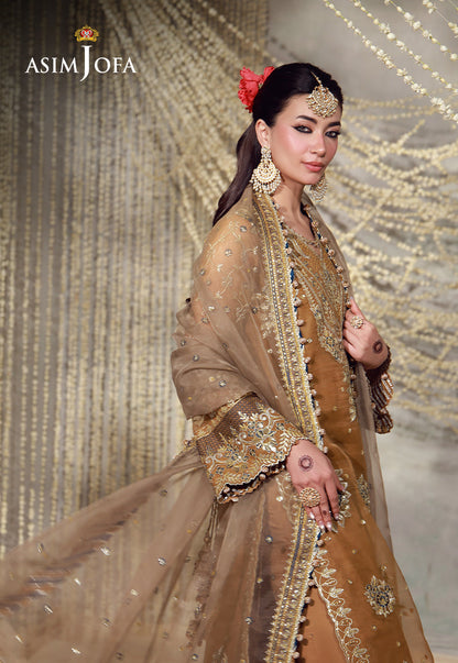AJULFE-03 Embroidered Organza Unstitched 3 Pcs