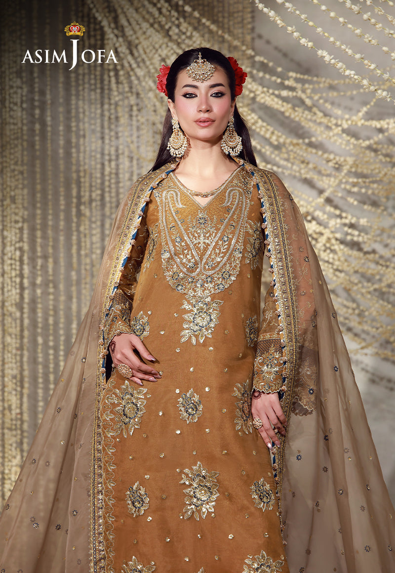 AJULFE-03 Embroidered Organza Unstitched 3 Pcs