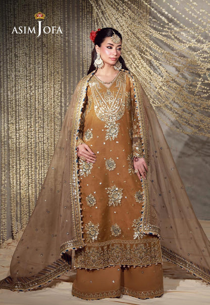 AJULFE-03 Embroidered Organza Unstitched 3 Pcs