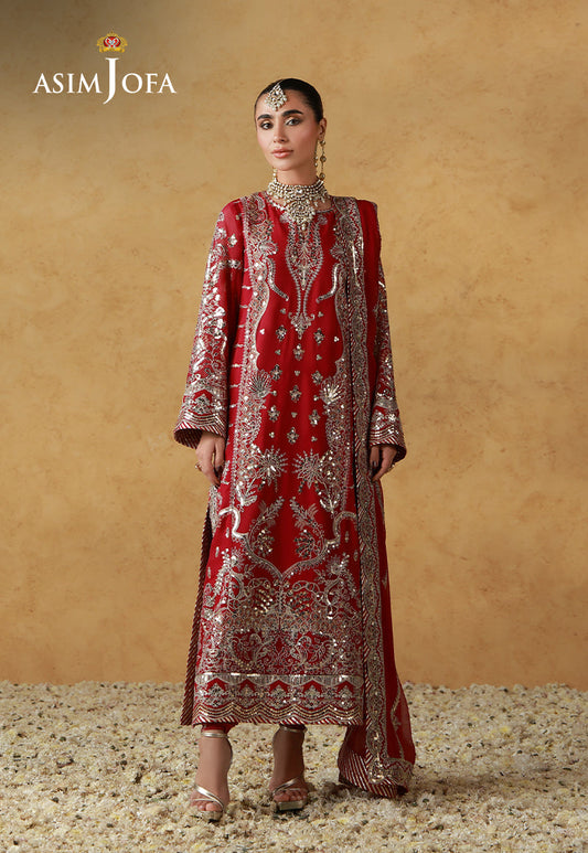 AJULN-21 Embroidered Chiffon Unstitched 3 Pcs